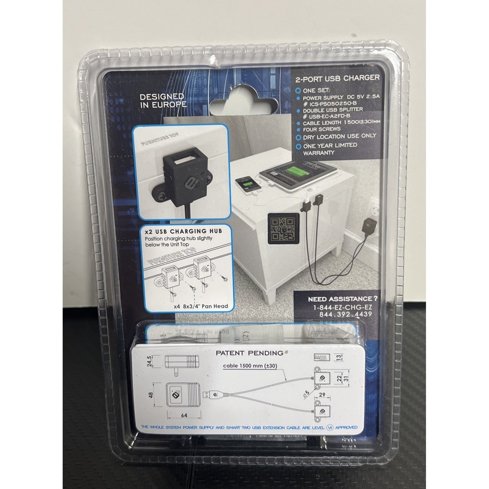 EZ Collection 2-Port USB Charger - Intelligent Charging System Version A 4 FD-B - Picture 2 of 2
